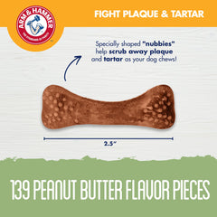 Arm & Hammer Nubbies with calcium fortification help teeth strength during routines.