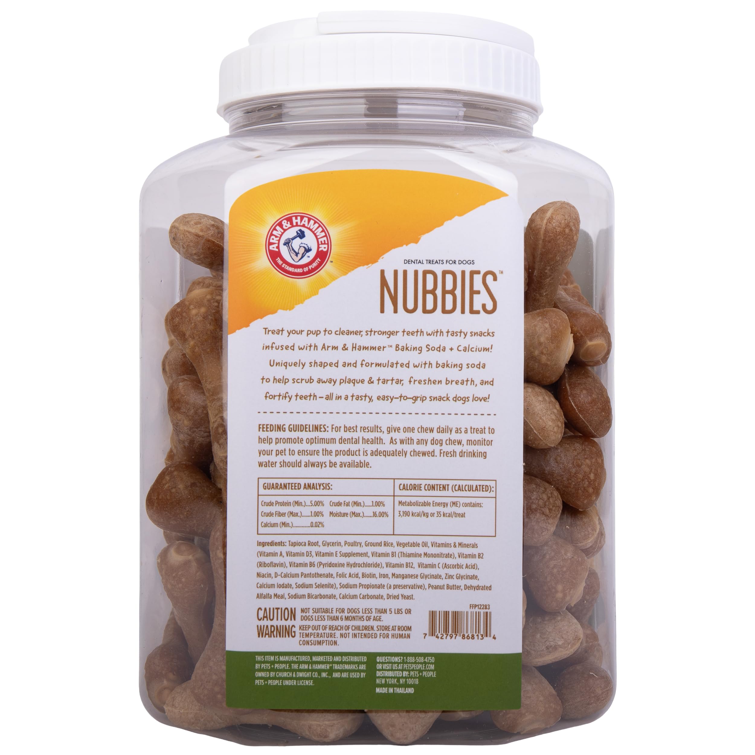 Arm & Hammer Nubbies value size helps maintain daily dental care with less frequent repurchases.