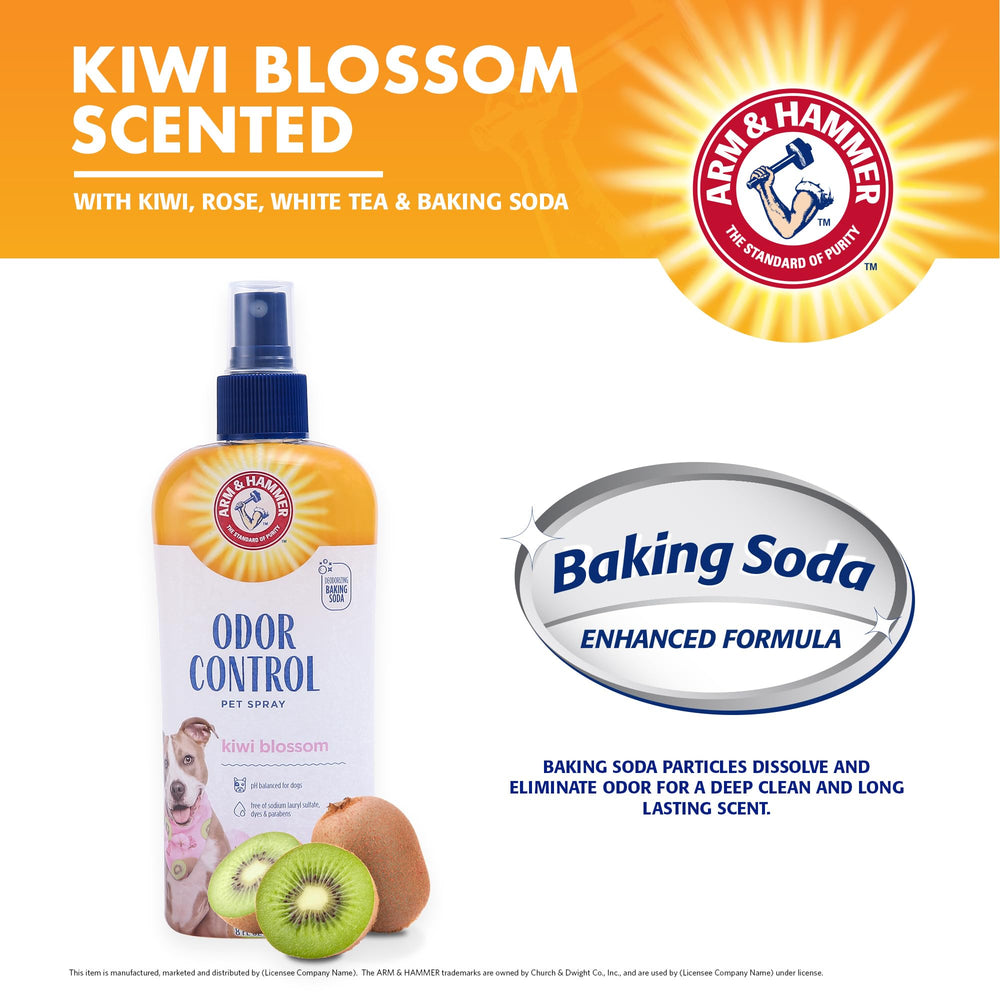 Arm & Hammer for Pets baking-soda odor control for active dogs.