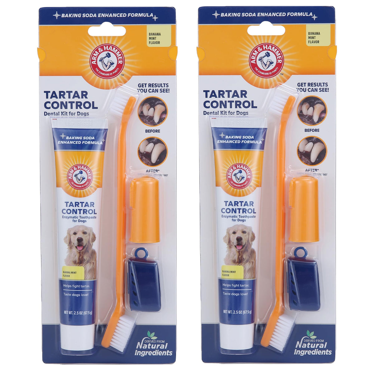 Arm & Hammer for Pets tartar-control toothpaste tube shown for at-home dental care.