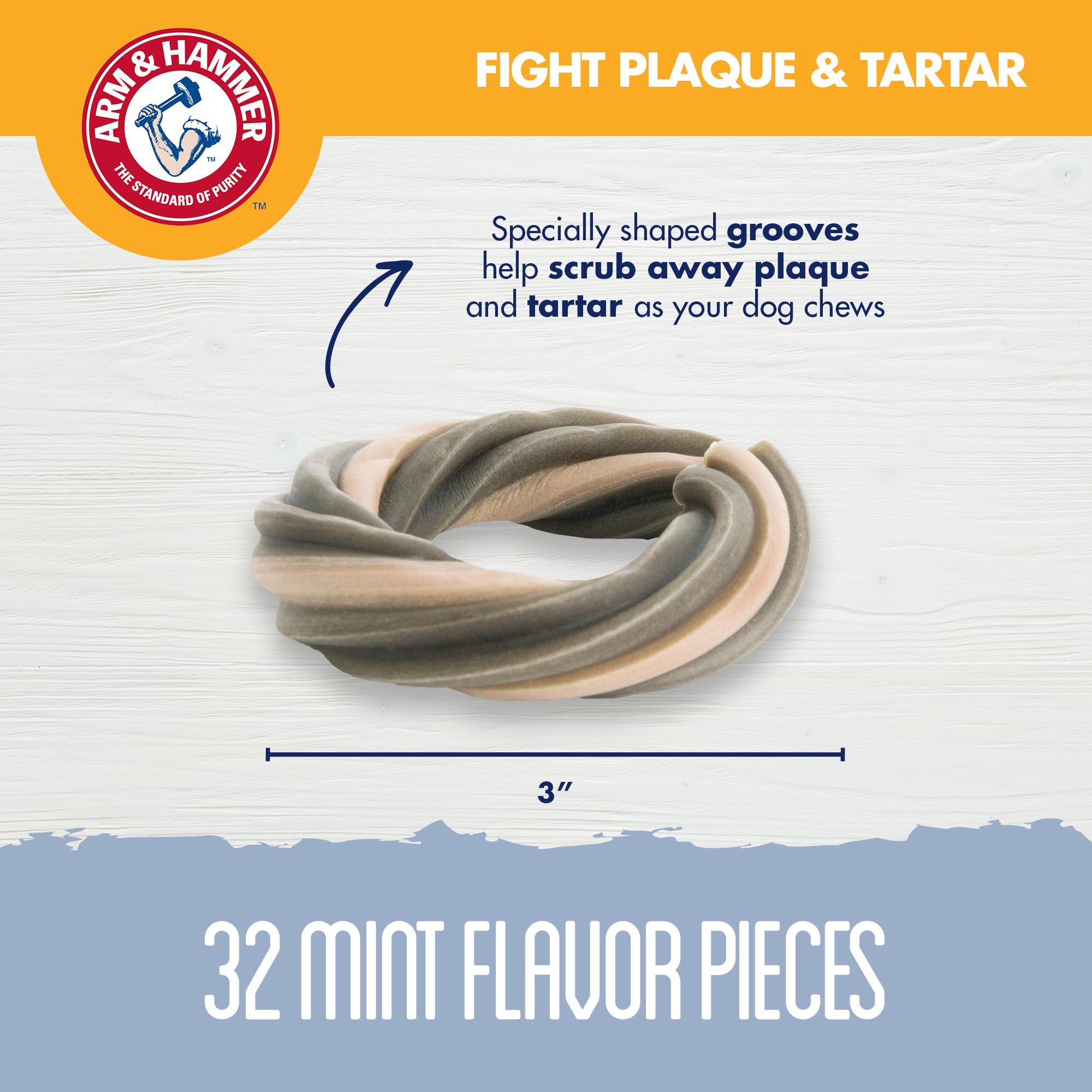 Arm & Hammer Smoothies with baking soda neutralizes odors for fresher breath.