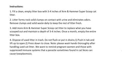 Arm & Hammer Super Scoop fragrance-free clumps show solid removal of waste