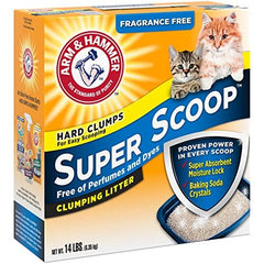 Arm & Hammer Super Scoop fragrance-free scoop demonstrates easy cleanup after clumping