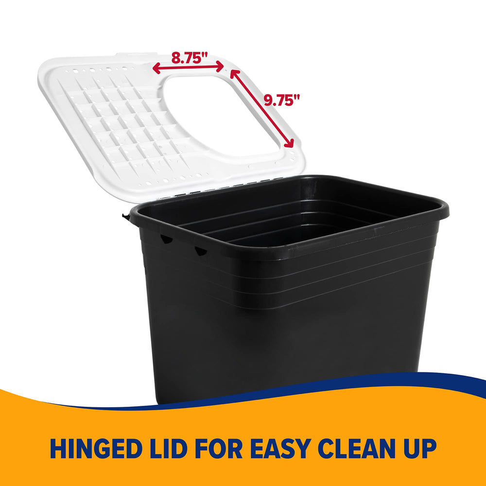 Arm & Hammer Top Entry Litter Box, large-cat fit, ideal for bigger indoor cats.