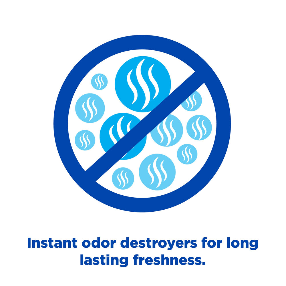 Low-dust, near dust-free performance helps reduce tracked litter.