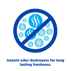 Low-dust, near dust-free performance helps reduce tracked litter.