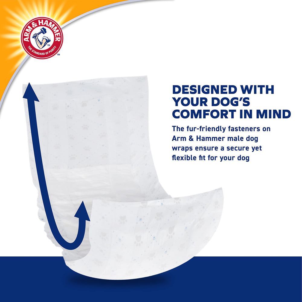 Arm & Hammer X-Small wrap with adjustable refastenable tabs for quick changes