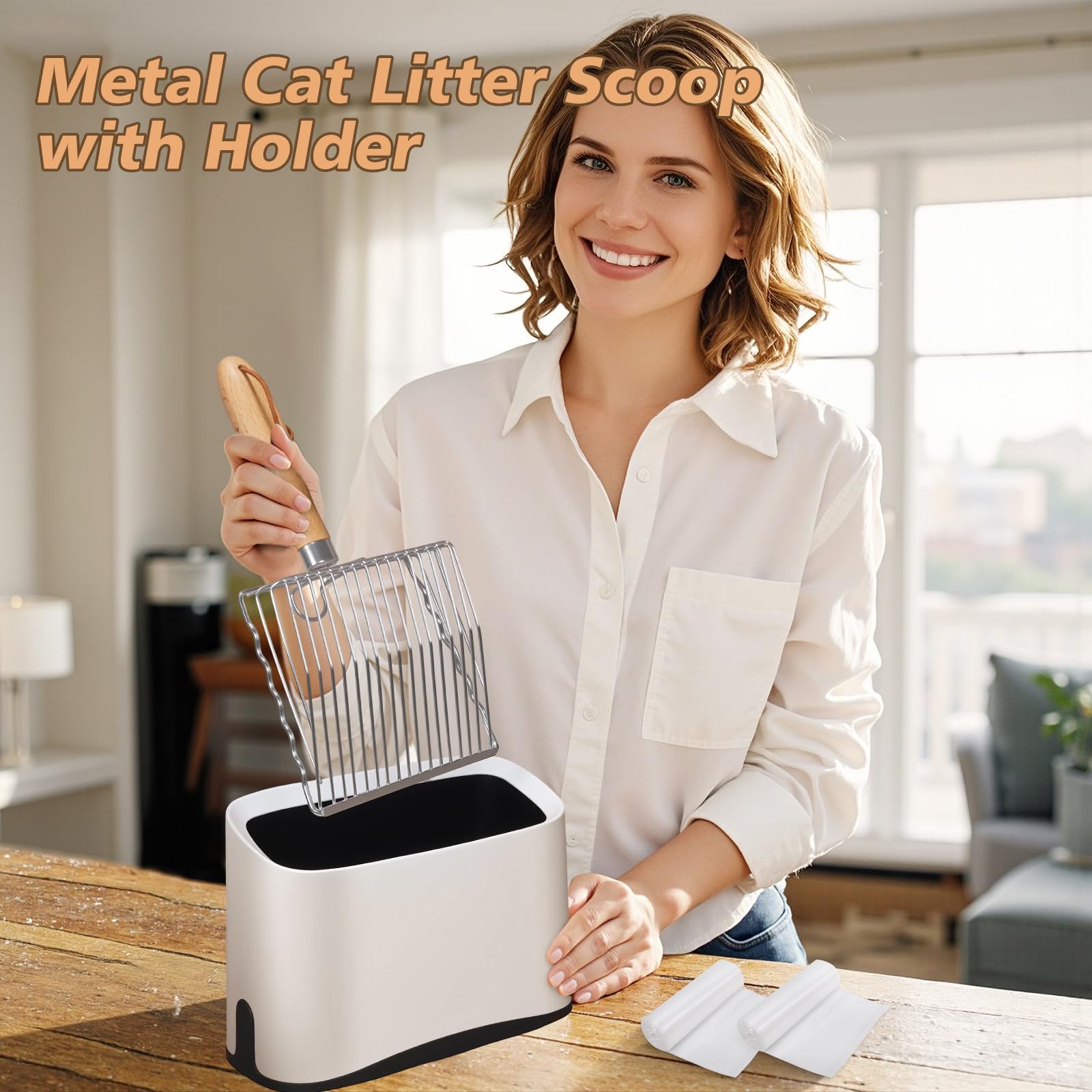 ARMLULU scoop holder with PP bracket for durable storage