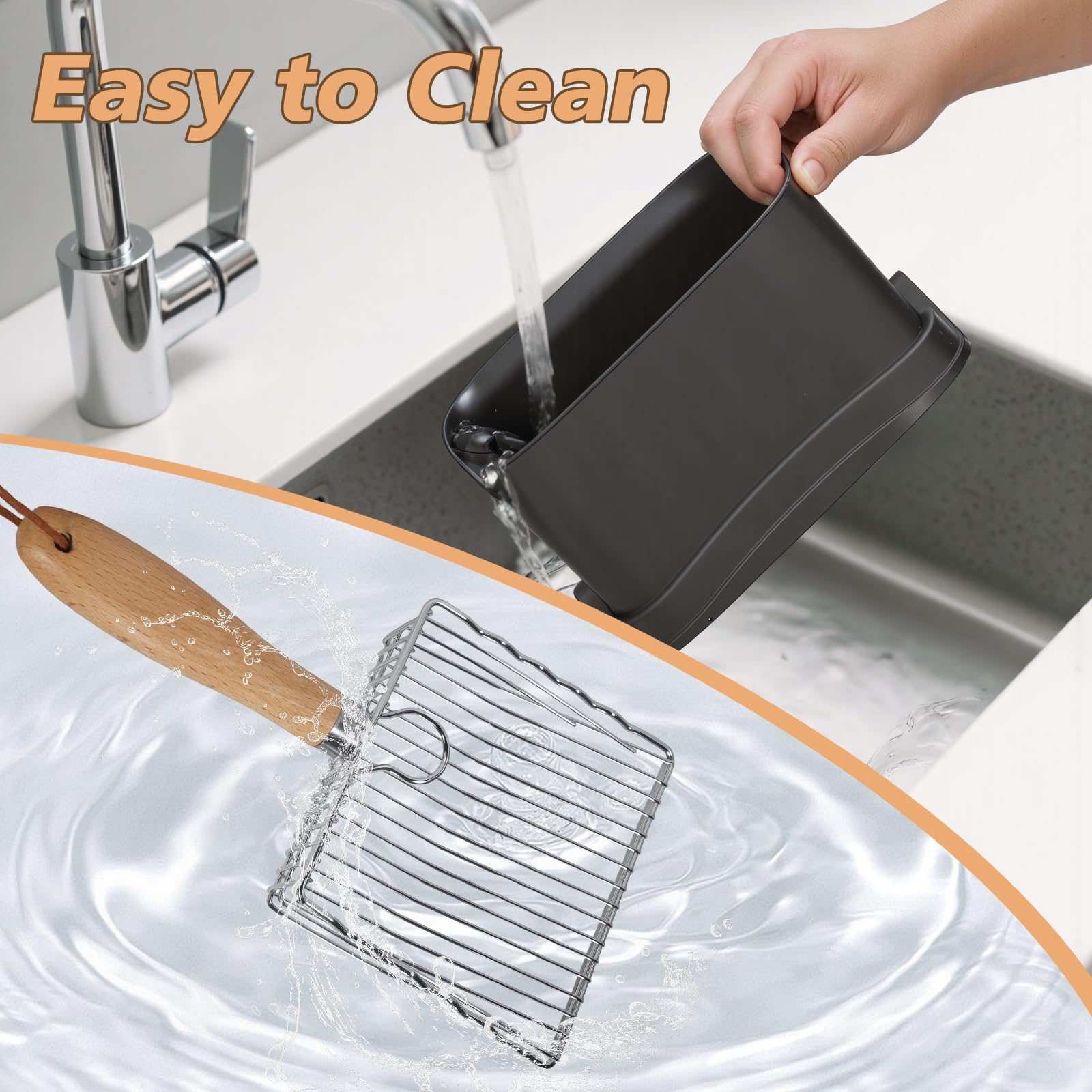 ARMLULU 0.27-inch spacing promotes fast, thorough litter separation