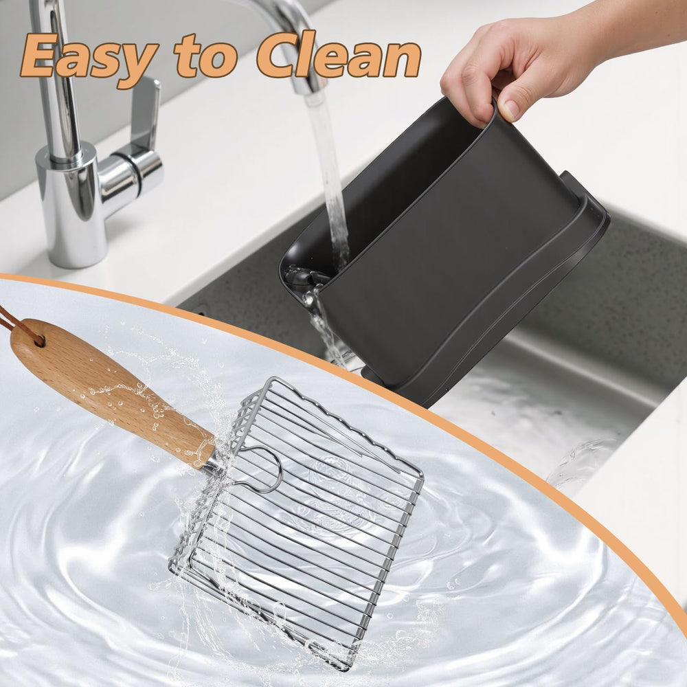 ARMLULU 0.27-inch spacing promotes fast, thorough litter separation