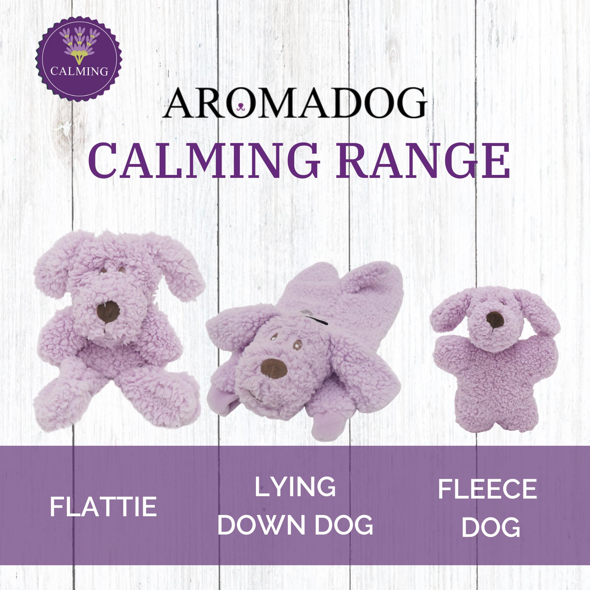 Aromadog packaging and toy showcasing calm lifestyle moment