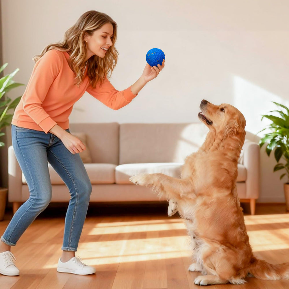 AronYada 3.2-inch ball fits medium to large dogs for easy grip.