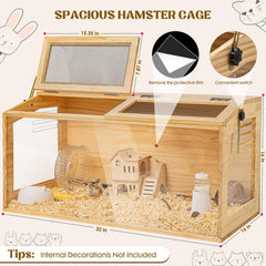 AronYada cage with acrylic panels providing 270° panoramic view for monitoring