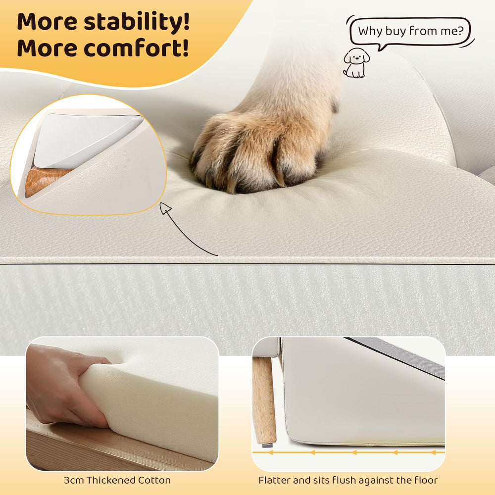 AronYada Dog Stairs foam core delivers cushioned steps for tender joints.