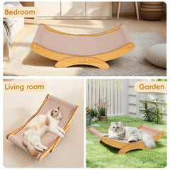 AROPEME sturdy wood frame with non-slip base prevents tipping.