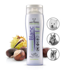 Artero Blanc shampoo foam demonstrating gentle cleansing and color brightening