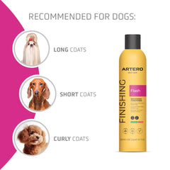 Artero Flash Shine conditioning spray nourishes fine or dry fur for a silky finish.