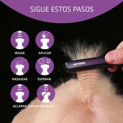 Artero Keratin Vital Conditioner coat close-up showing shine and frizz control for easy brushing.