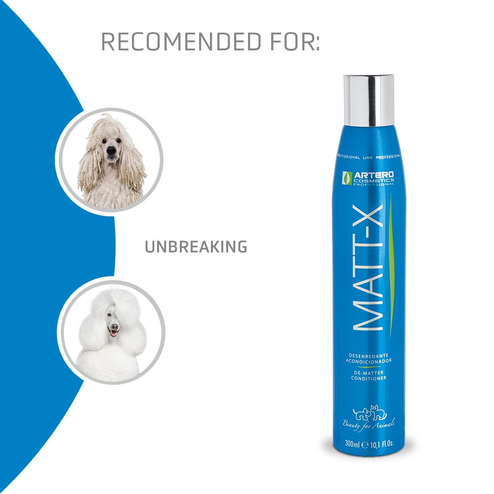 Artero Matt-X spray after application, easily brushed for silky, manageable fur.