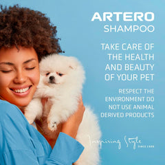 Artero Scarlet dog coat hydration nourishes fur for a healthy look.