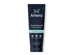 Arterra Remineralizing Dog Toothpaste tube with nano-hydroxyapatite for enamel support.