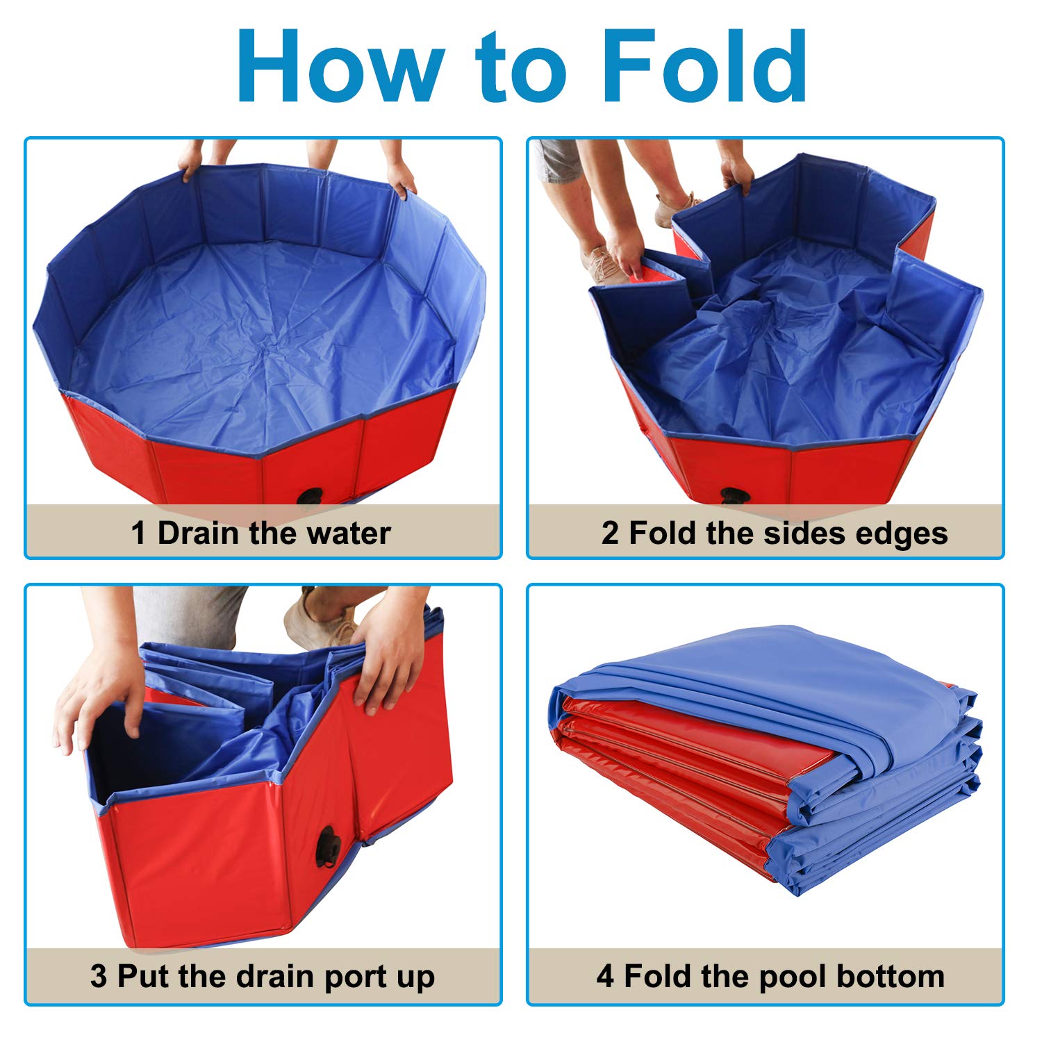 Artilife 47inch diameter pool ready for large dogs and litters
