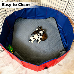 Artilife portable dog pool folded design demonstrates easy transport and storage