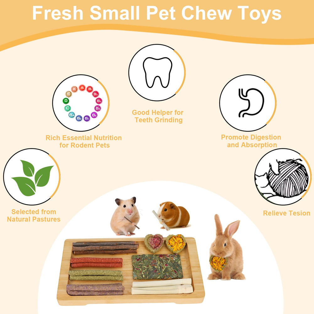 ARTKIDA apple sticks treats provide natural chewing and boredom relief.