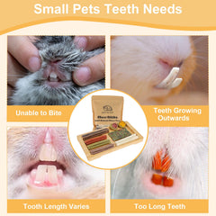 ARTKIDA flower Timothy hay sticks flavored chews promote chewing behavior and digestion.