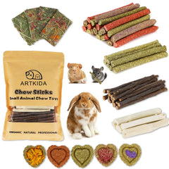 ARTKIDA rabbit chew toys collection promotes safe play and dental wear.