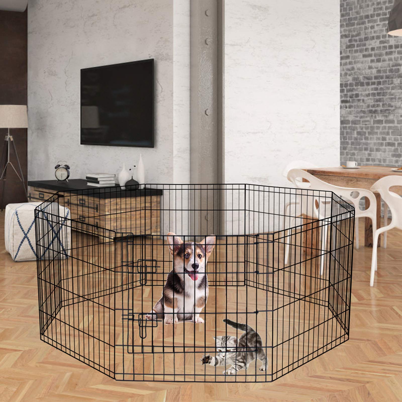 Artmalle Puppy Playpen foldable design enables portable use for travel and outdoor sessions.