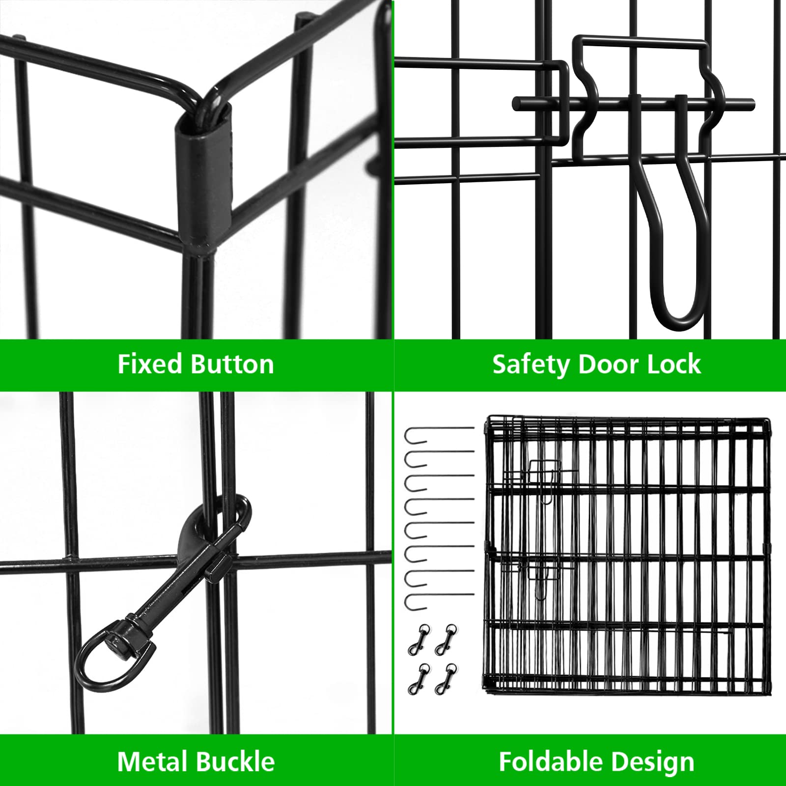 Artmalle Puppy Playpen indoor-outdoor setup suitable for indoor and outdoor configurations.