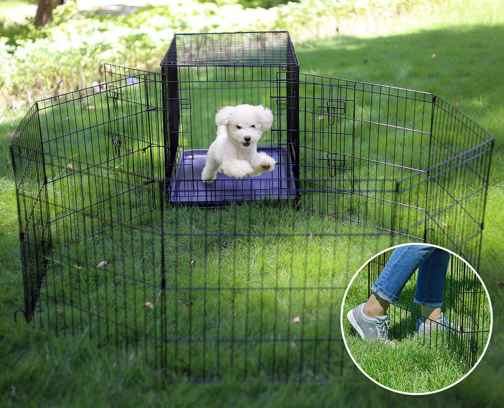 Artmeer playpen set up outdoors for safe containment.
