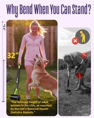 Artpet grass-friendly scooper cleans lawns without digging or damaging turf