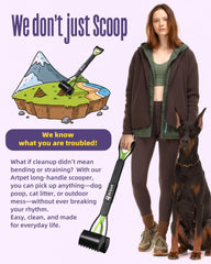 Artpet easy one-handed pickup works quickly for tidy yard maintenance