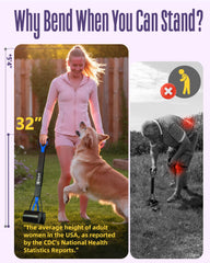 Artpet wide jaw pooper scooper ideal for large dog waste