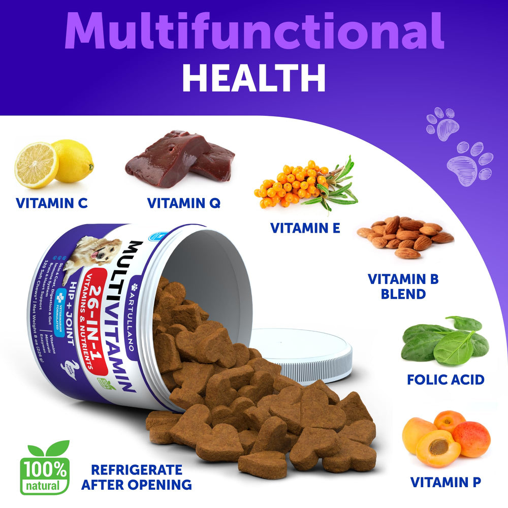 Artullano dog immunity boost chews supporting health.