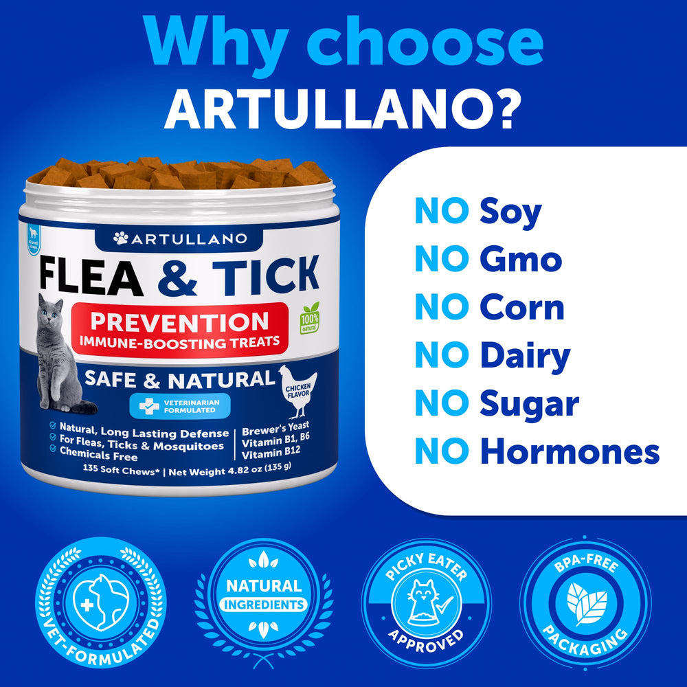 Artullano immune support and digestion benefits for cats.