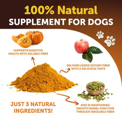 Artullano pumpkin powder close-up with pumpkin, seeds, and apple