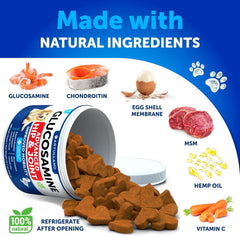Artullano soft textured dog chews close-up for easy palatability and joint health.