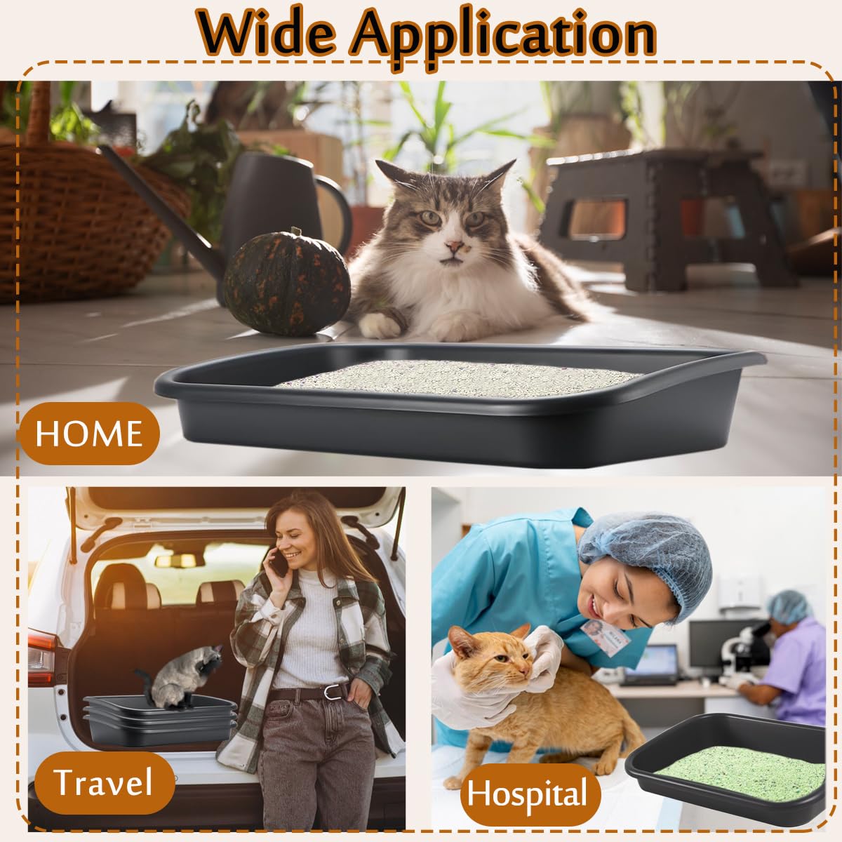 Artuxer open top promotes ventilation and easier monitoring of litter contents.