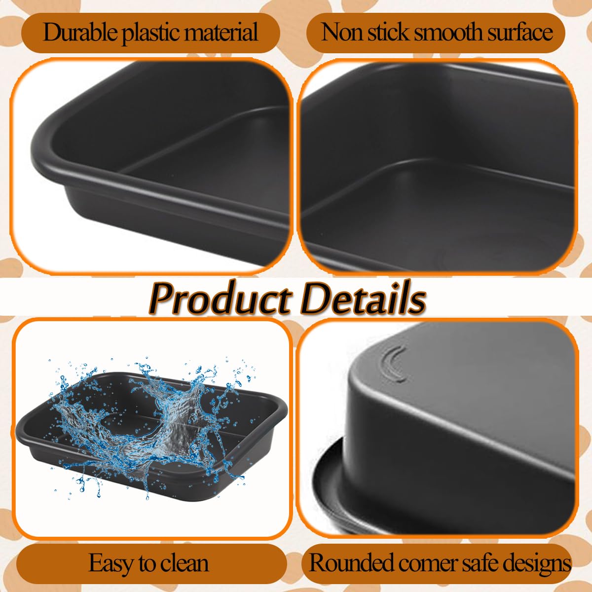 Artuxer smooth, non-stick surface for easy cleaning and odor control.