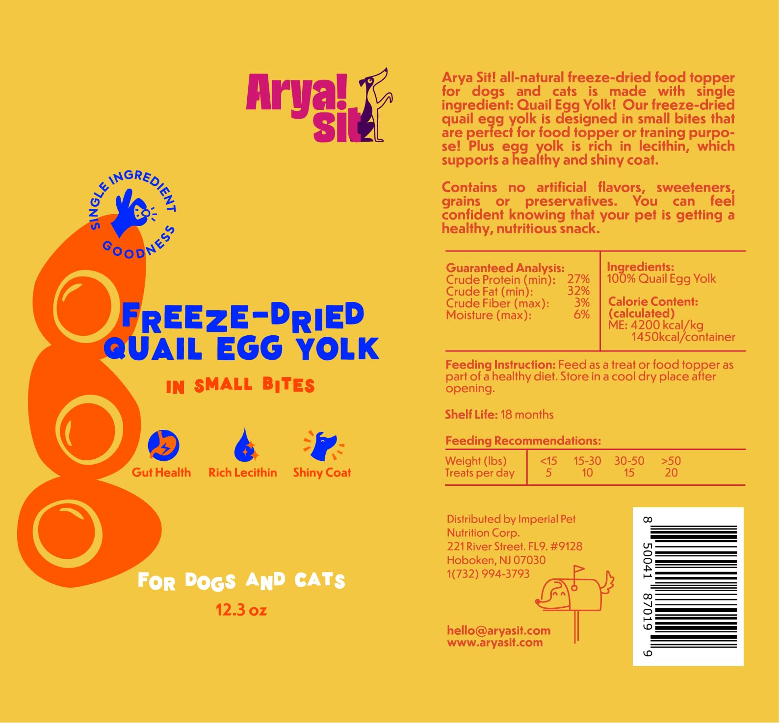 Arya Sit! egg yolk on-the-go snack for park trips and travel