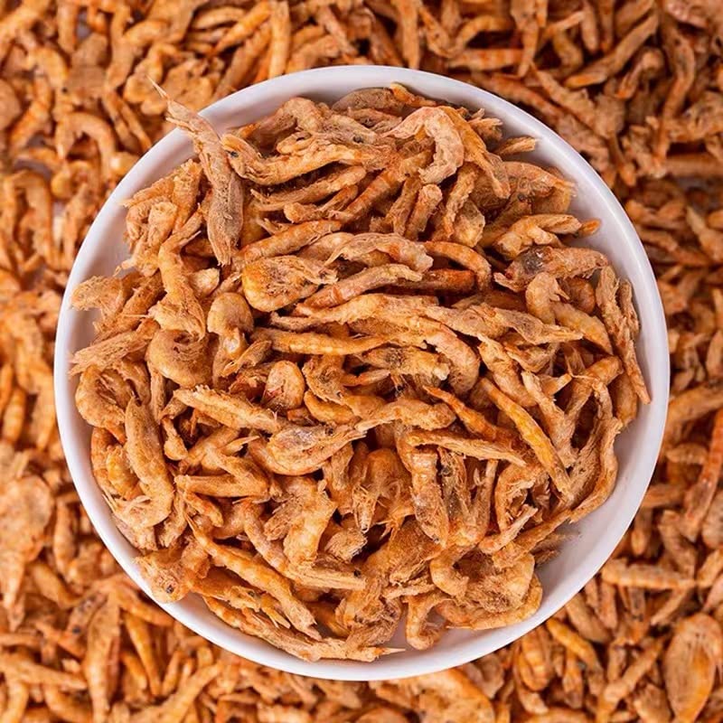 Arya Sit! baby shrimp freeze-dried close-up shows crisp pieces and natural color, ideal aroma for enticing pets