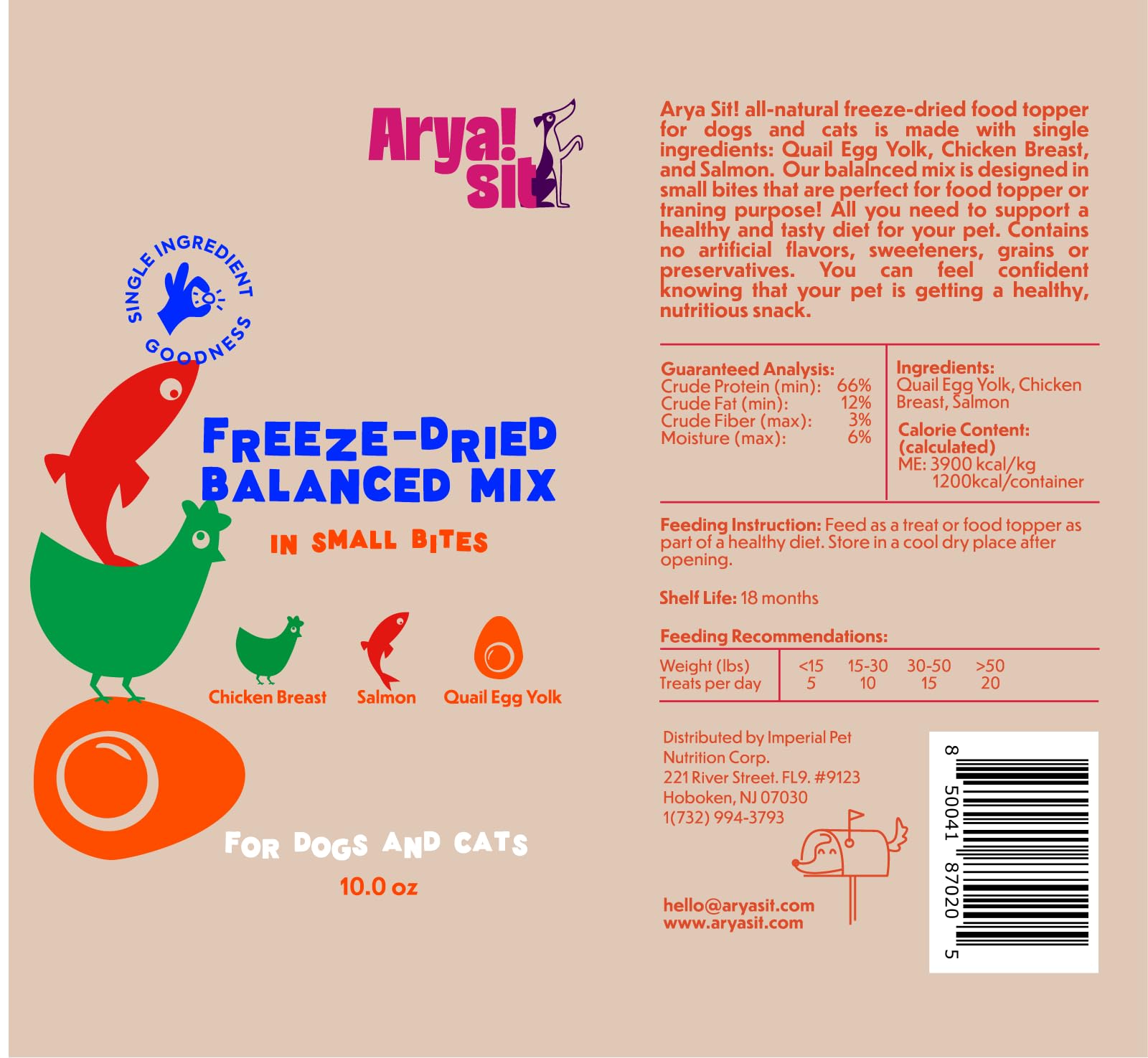Arya Sit! small-batch kitchen process preserves whole-food nutrition.