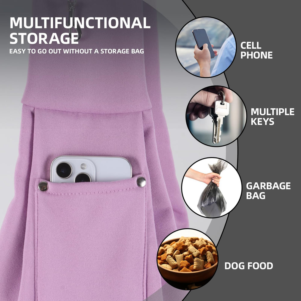 ARZQUT pet sling highlights dual safety hook for added security