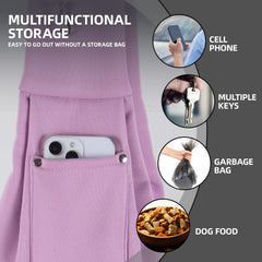 ARZQUT pet sling highlights dual safety hook for added security