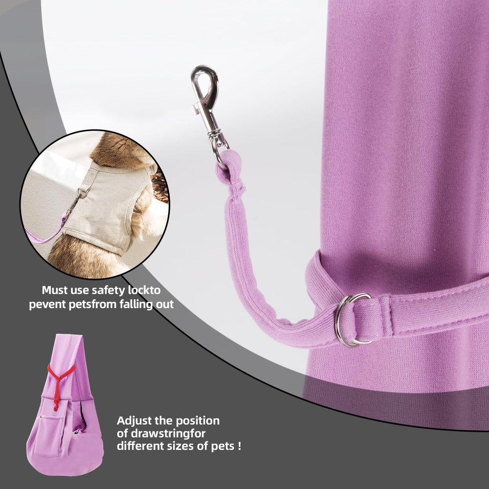 ARZQUT size 21x12 inch sling fits small pets up to 12 pounds