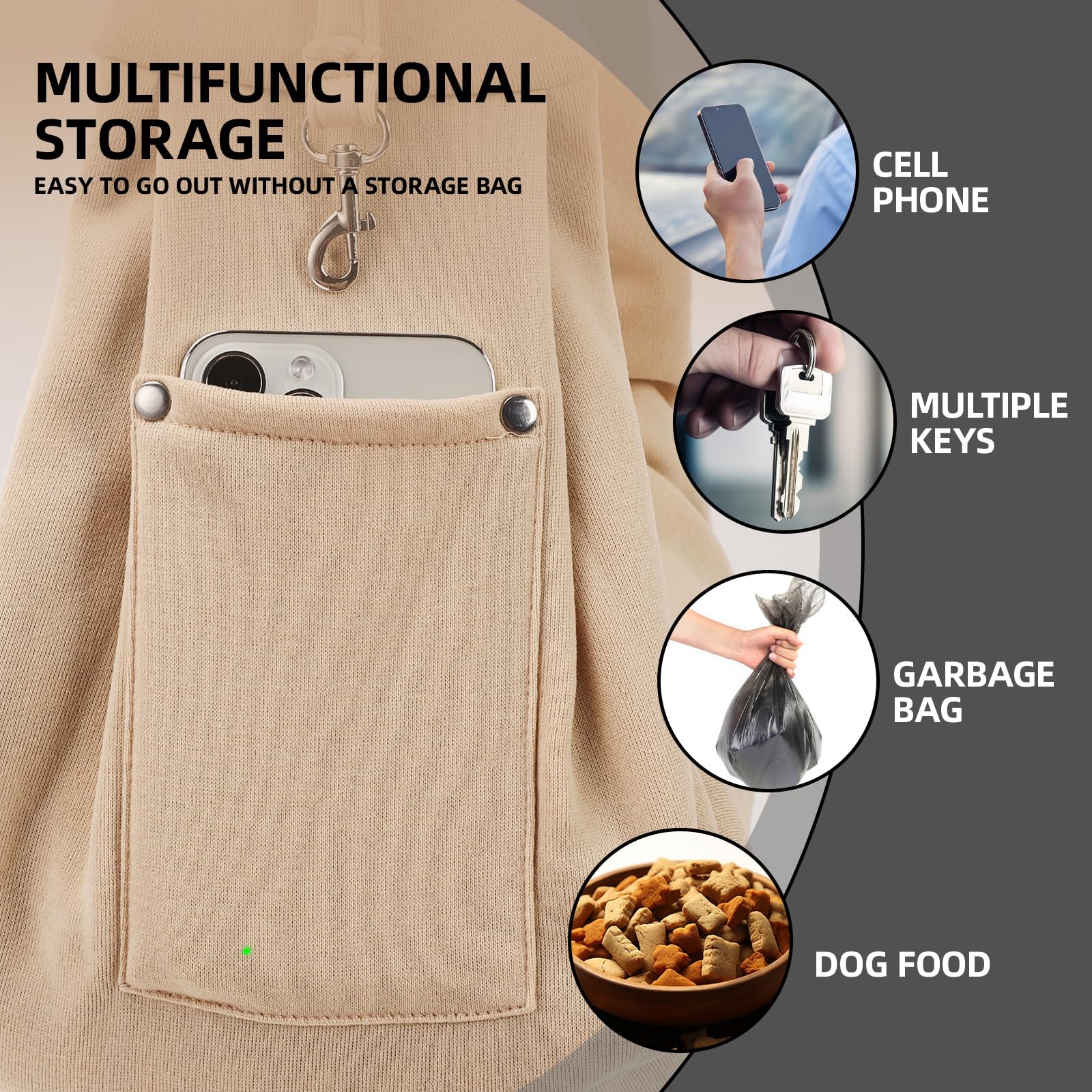 ARZQUT storage pocket sling ideal for keys and phone