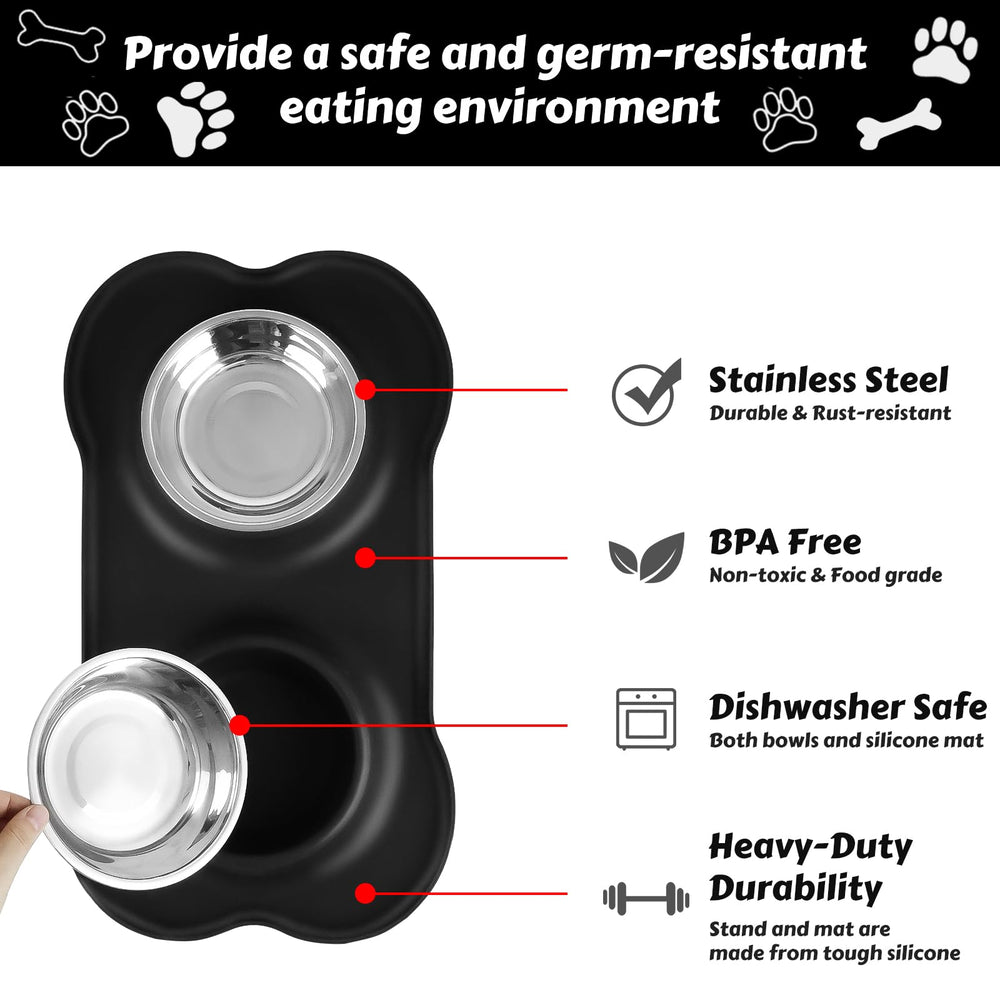 AsFrost large 2-3 cup bowls suited for medium dogs